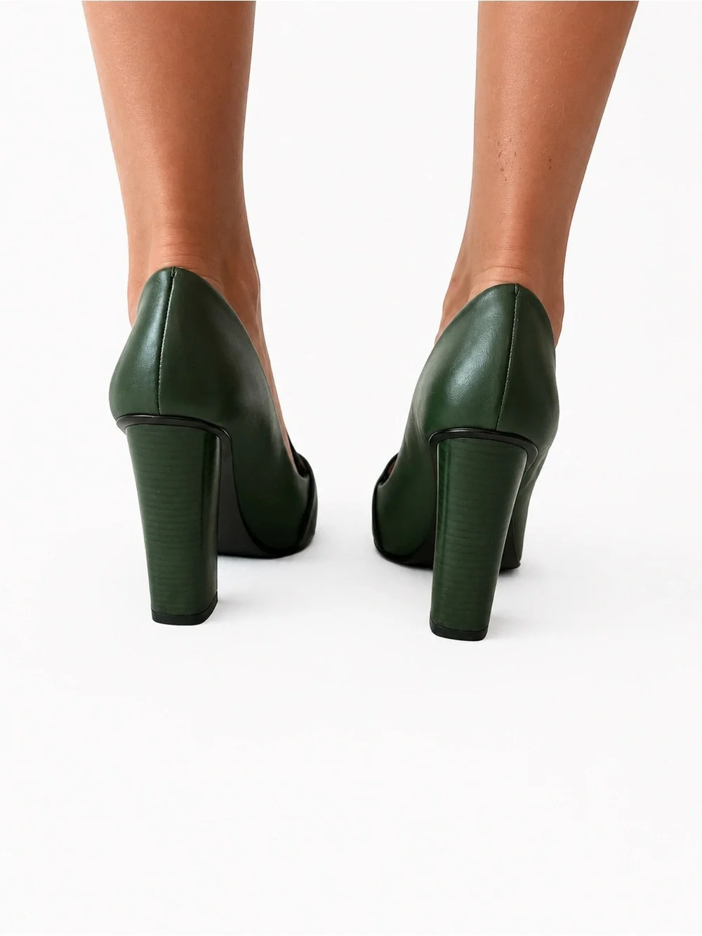 Tory Burch Dark Green Suede Pointed Loafers